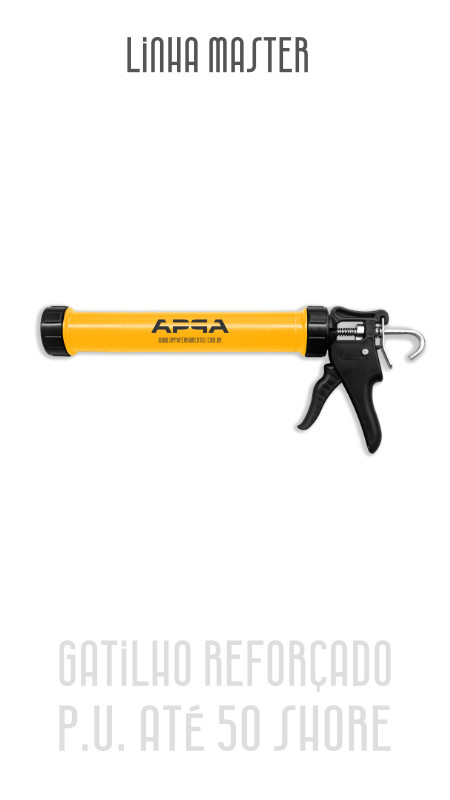 Aplicador Master de Silicone e PU 600ml - Gatilho Reforçado em Polipropileno