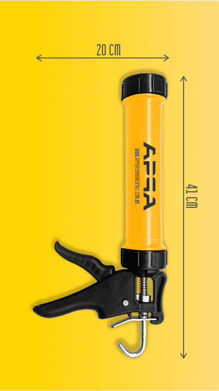 Aplicador Master de Silicone e PU 400ml - Gatilho Reforçado em Polipropileno
