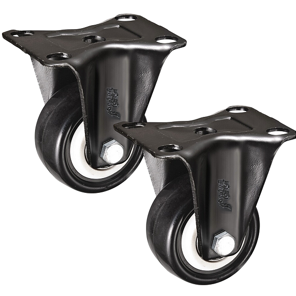 Rodinhas para moveis Fixo Cama Box 2 polegadas Preto Kit 2 Und - RRJ