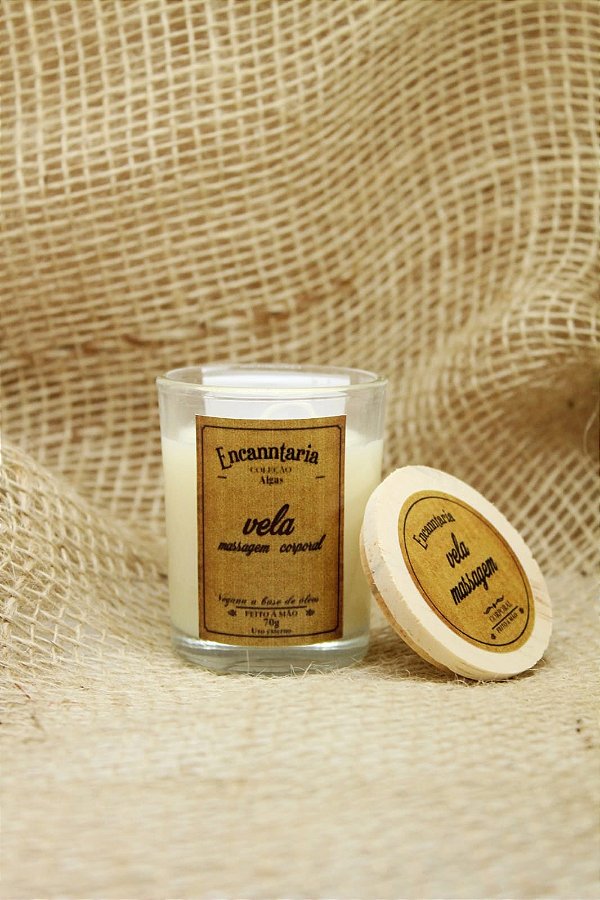 Vela de Massagem de Lavanda - Bem-Estar e Cuidado com a Pele 🌿 Vegana, 70g