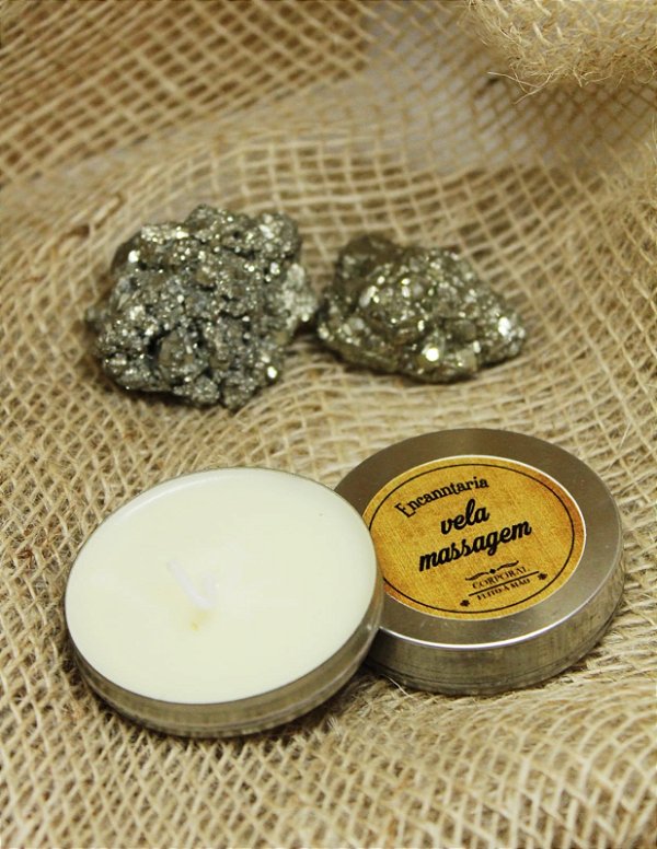 Vela de Massagem de Lavanda - Bem-Estar e Cuidado com a Pele 🌿 Vegana, 20g na latinha