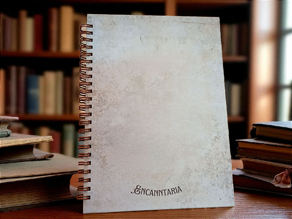 Caderno Vintage Horizonte de Ideias por Encanntaria