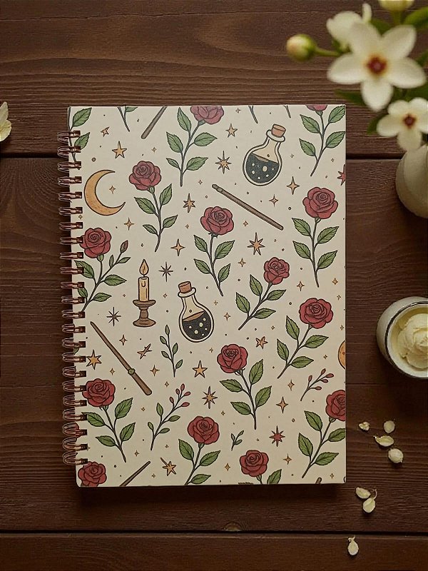 Caderno Poções e Rosas – Encanntaria