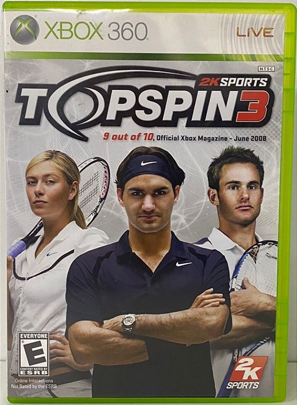 Top Spin 3 - Xbox 360 - Original