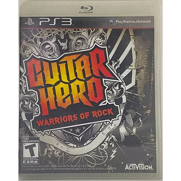 Guitar Hero: Warrior of Rock (Capa reimpressa) - PS3 - Original