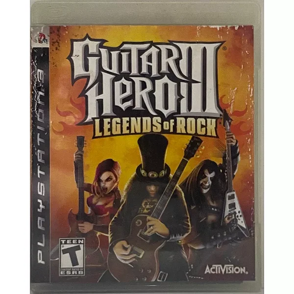 Guitar Hero 3: Legends of Rock (Capa de papel desgastada)- PS3 - Original