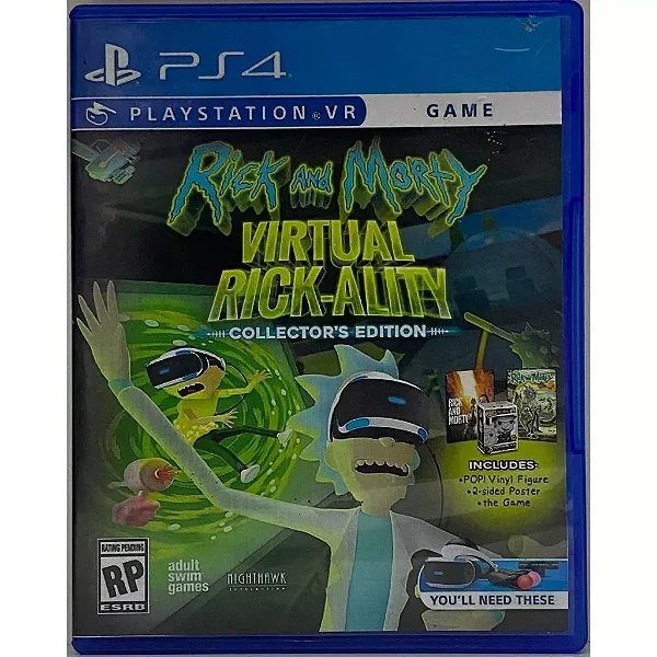 Rick and Morty: Virtual Rick-Ality(Collector's Edition) (VR) (Capa Reimpressa) - PS4 VR - Original