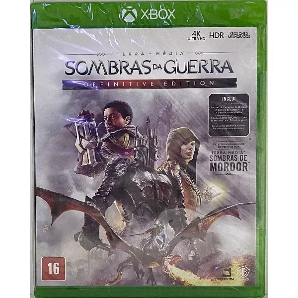 Terra-media: Sombras da Guerra(Definitive Edition) - XBOX ONE/SERIES X - Original