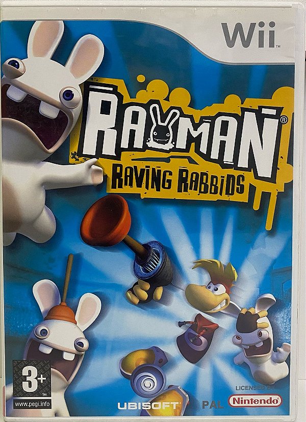 Rayman Raving Rabbids - Nintendo Wii EUROPEU - Original