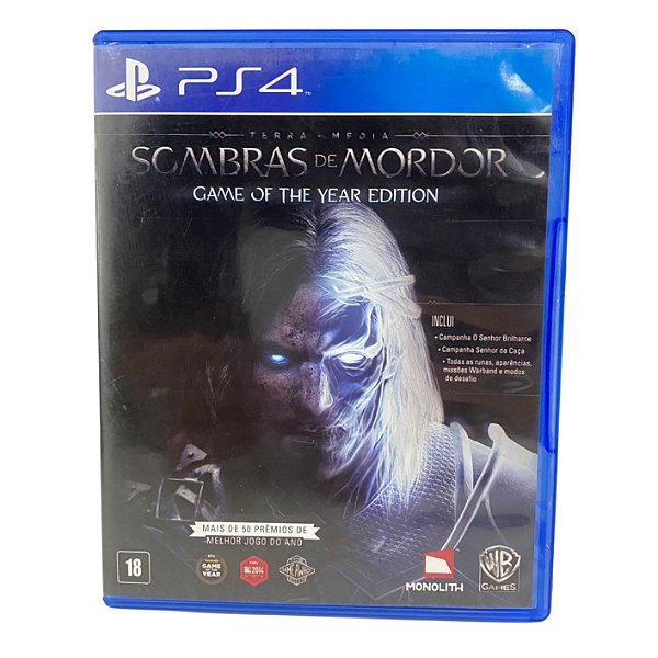 Terra - Media: Sombras de Mordor: Game Of The Year Edition - PS4 - Original