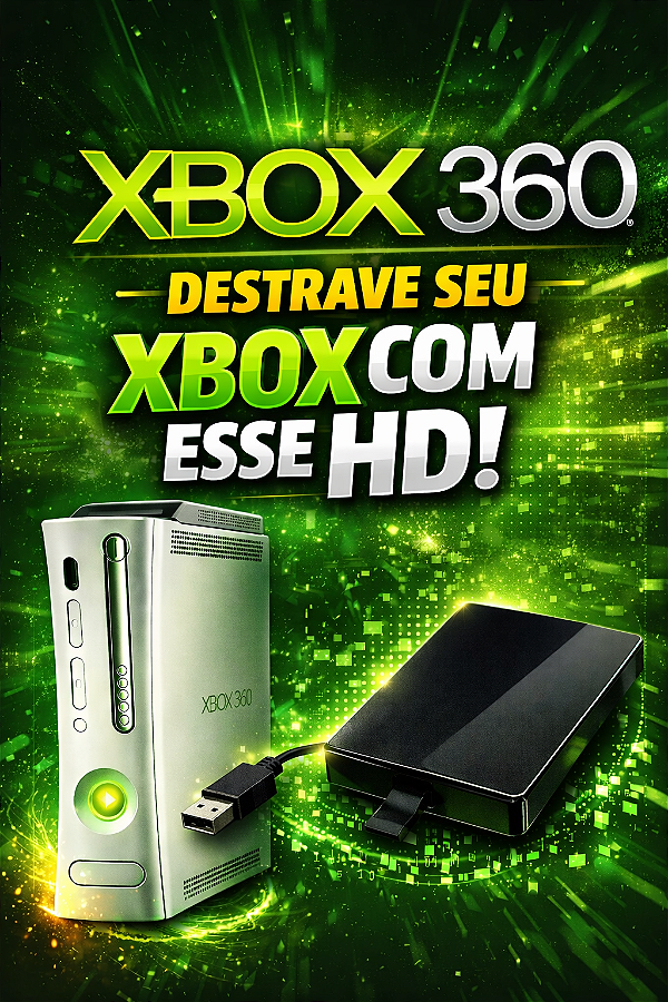 HD Cheio de jogos para Xbox 360 - Exploit - Não precisa de destrave