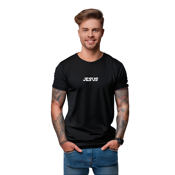 Camiseta Algodão Masculina - JESUS