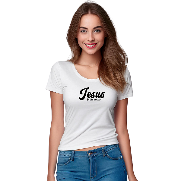 Camiseta Algodão Feminina - CENTER