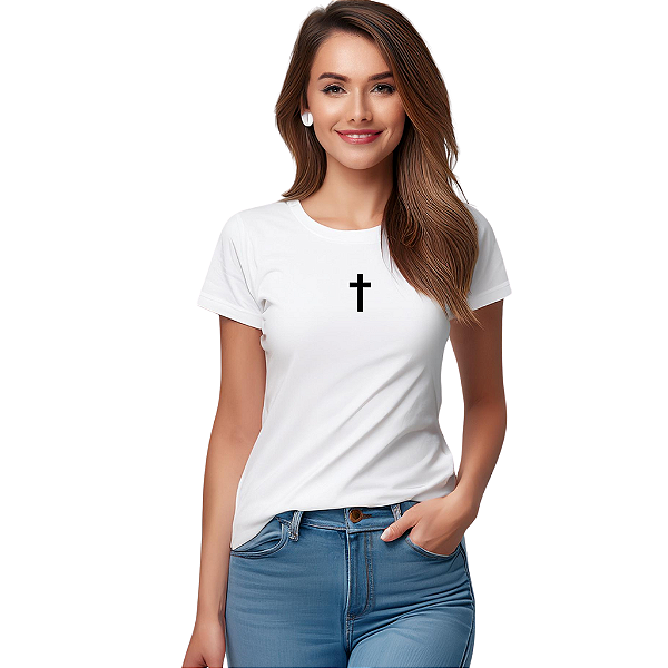Camiseta Algodão Feminina - CRUZ