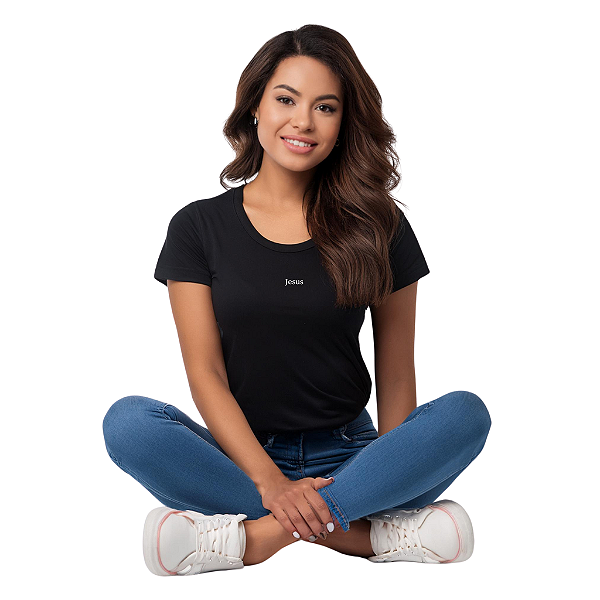Camiseta Algodão Feminina - JESUS