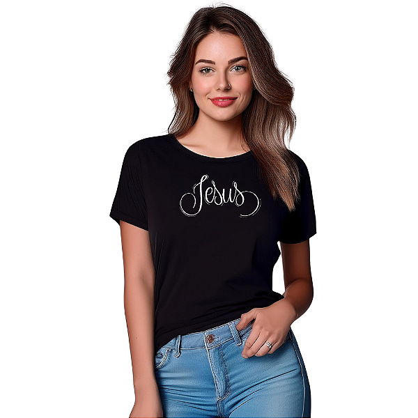 Camiseta Algodão Feminina - JESUS