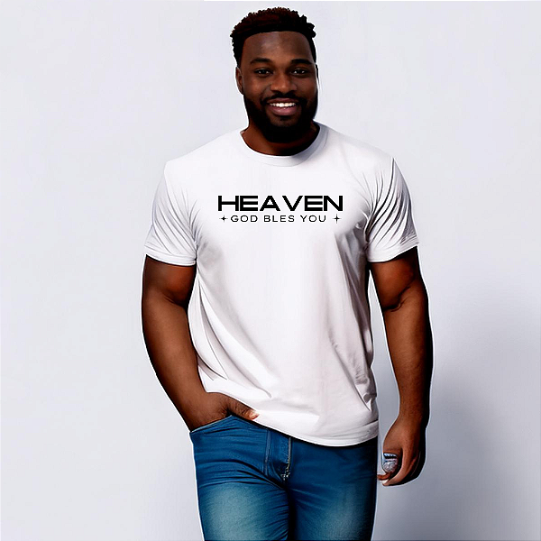 Camiseta Algodão Masculina - HEAVEN