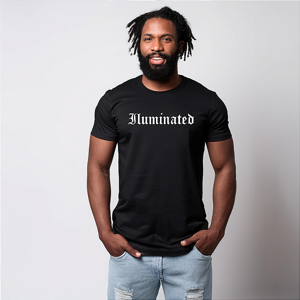 Camiseta Algodão Masculina -ILUMINADO