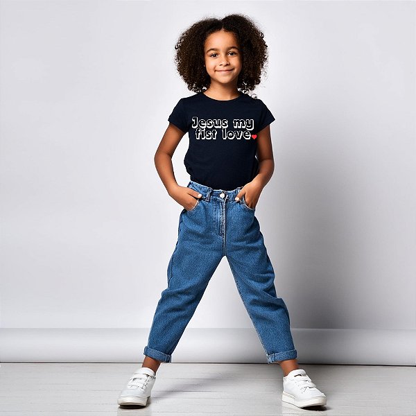 Camiseta Algodão Kids - JESUS MY LOVE