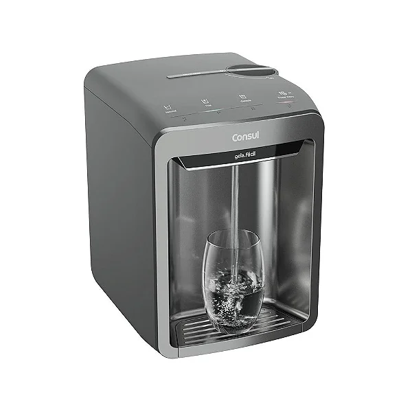 Purificador de Água Consul Refrigerado Touch Cinza Bivolt CPB33AFPurificador de Água Consul Refrigerado Touch Cinza Bivolt CPB33AFO grande combustível de uma boa saúde e bem estar começa na hidratação. Pensando nisso, a Consul trouxe para você uma solução