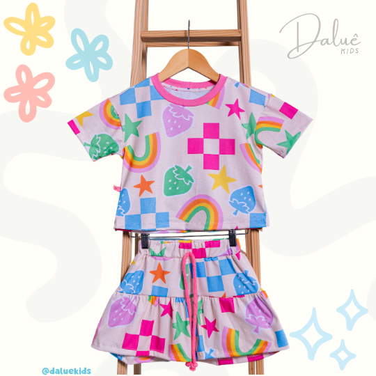 CONJUNTO BAMBOLÊ MORANGOS