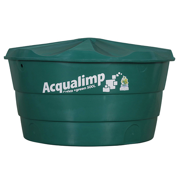 Caixa d'água verde 500L acqualimp