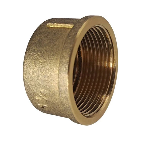Caps latão roscável fêmea 1/2"