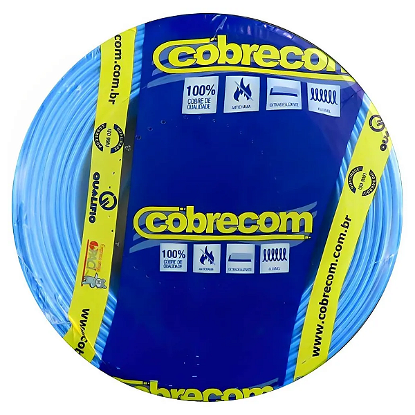 Fio flex 2,5 mm azul cobrecom