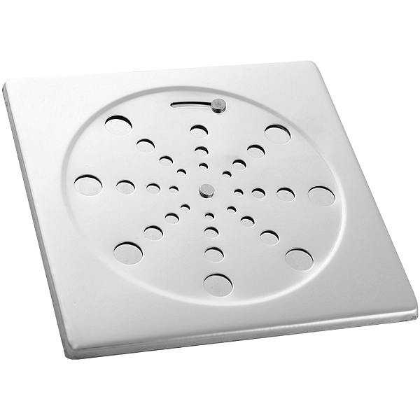 Grelha ralo para caixa sifão 150 mm redondo com fecho blukit