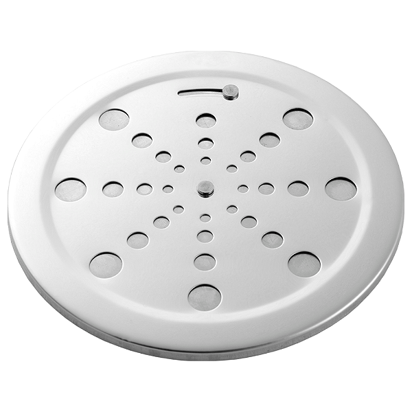 Grelha ralo para caixa sifão 150 mm quadrado com fecho blukit