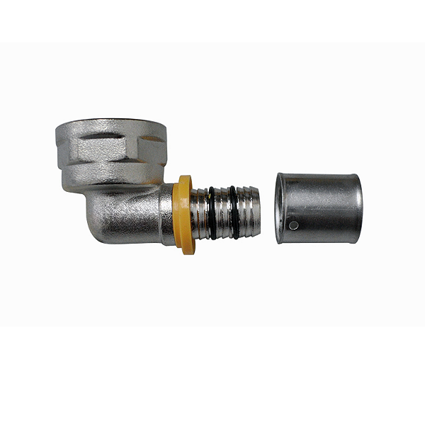 Joelho roscável 90° fêmea para gás 20 mm X 1/2" astra