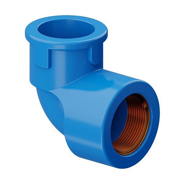 Joelho pvc azul 90 25 mm X 3/4 tigre
