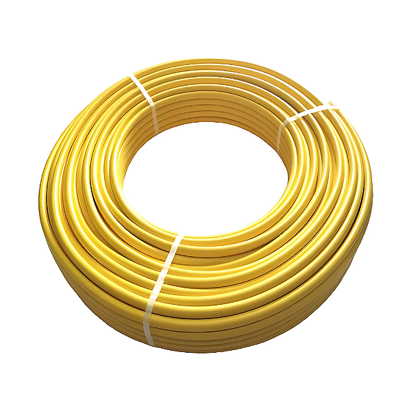 Tubo para gás multilic 16 mm X 1 metro amarelo uv astra