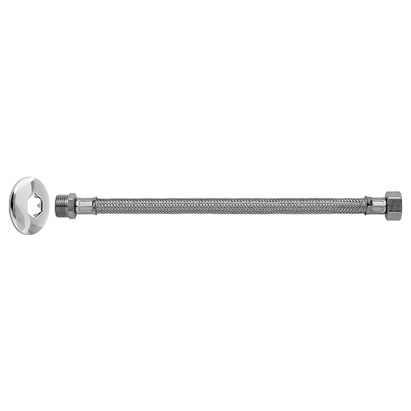 Ligação flexível para água inox (MXF)  1/2 x 0,30 m blukit