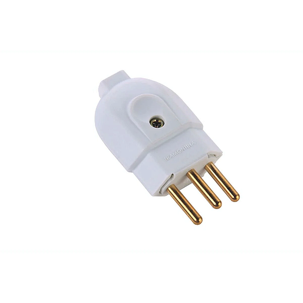 Plug macho 2P + T 10a tramontina