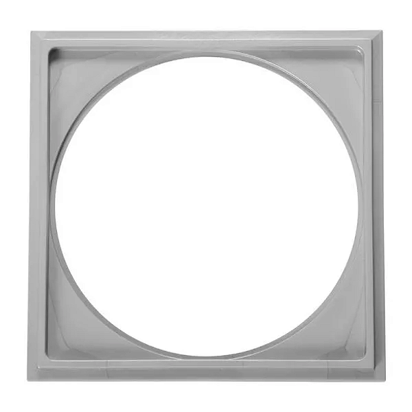 Porta grelha quadrado cinza 15 cmm astra