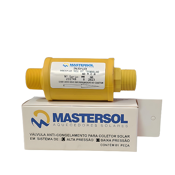 Válvula anticongelamento alta/ baixa pressão aquecedor solar
