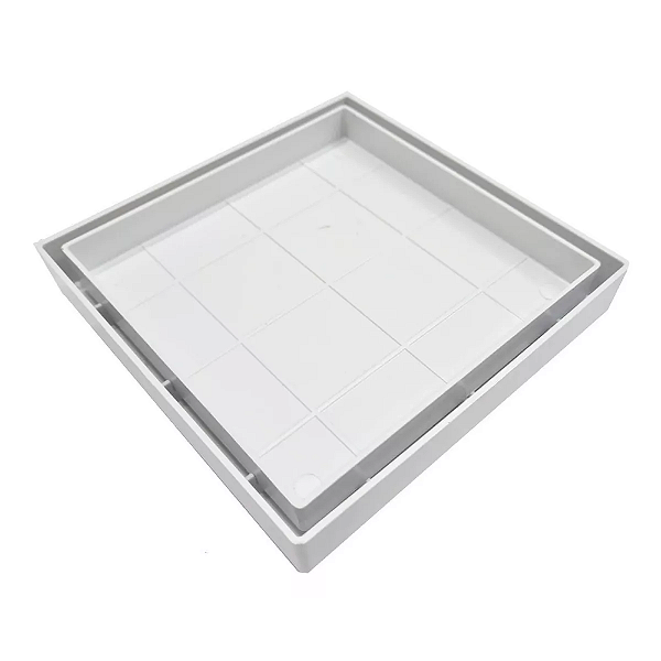 Ralo invisível 10 X 10 cm branco vertex