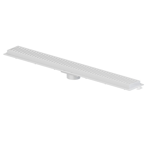 Ralo linear invisível 90 cm branco tigre