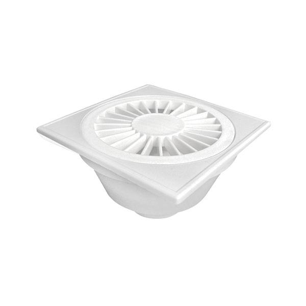 Ralo sifonado branco quadrado 40 mm plastilit