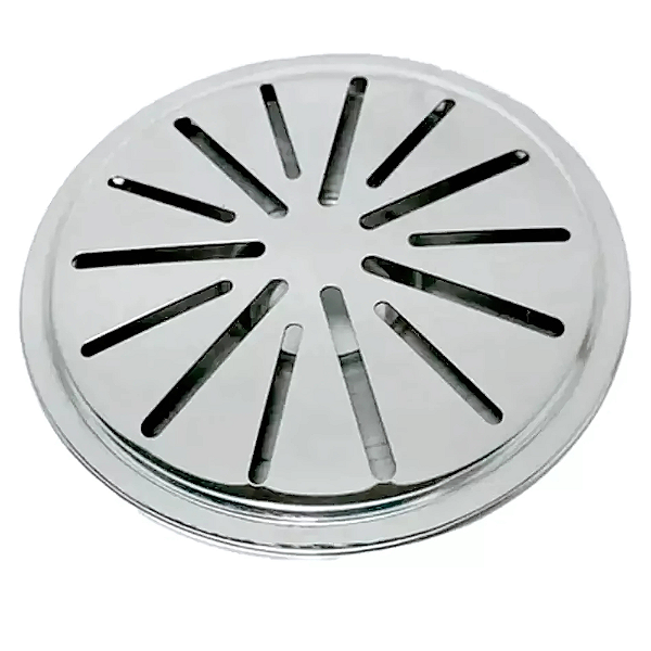 Ralo anti turbilhão alvenaria 50mm Inox Hidralux