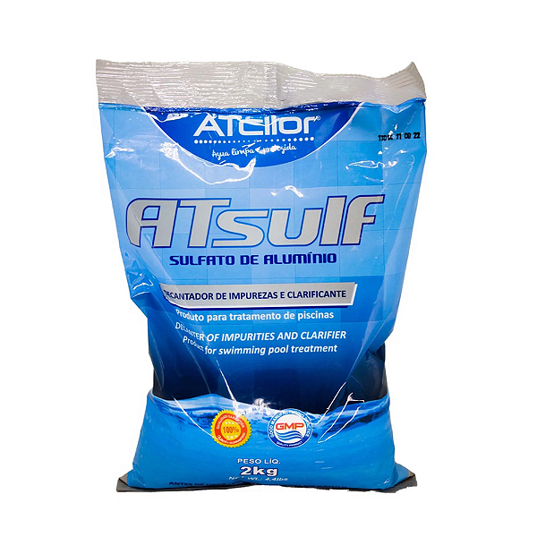 Sulfato alumínio de alumínio para piscinas 2 kg atcllor