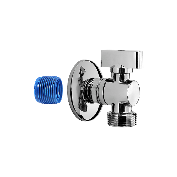 Torneira de máquina de lavar de esfera cromado 1/2" blukit