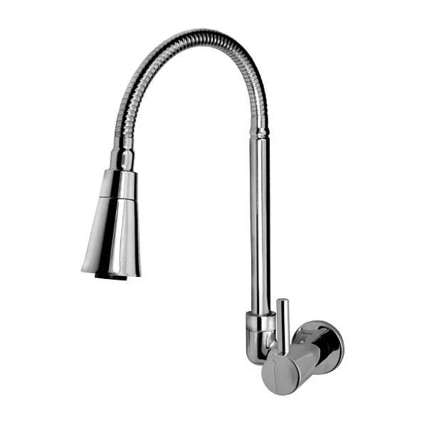 Torneira cozinha com ducha gourmet cromada delicatta kimetais