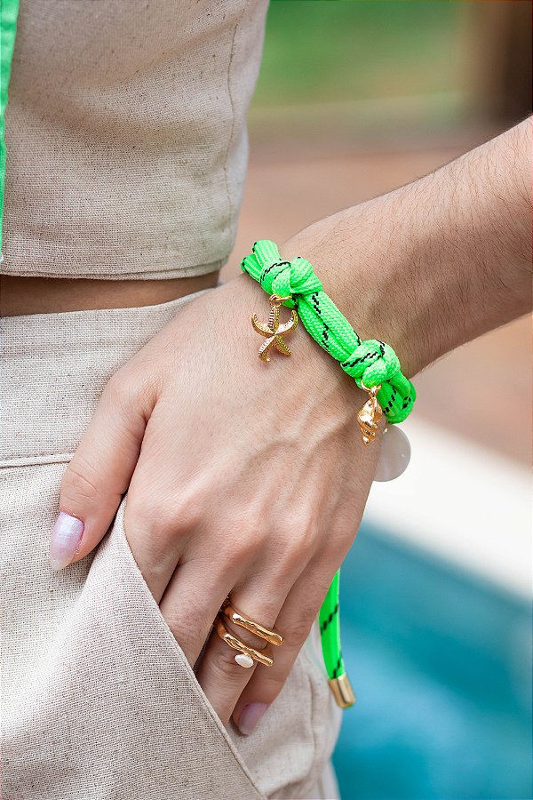 PULSEIRA CADARÇO COM PINGENTES