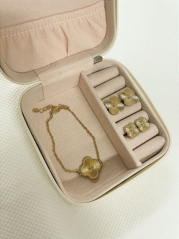 PULSEIRA FLORZINHA DOURADA GD