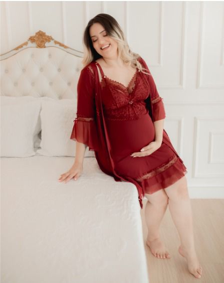 CAMISOLA MATERNIDADE DEBORAH + ROBE AME