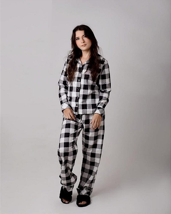 PIJAMA FEM FLANELA
