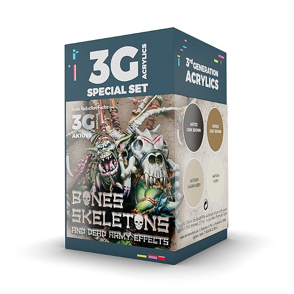 Wargame Color Set. Bones And Skeletons.