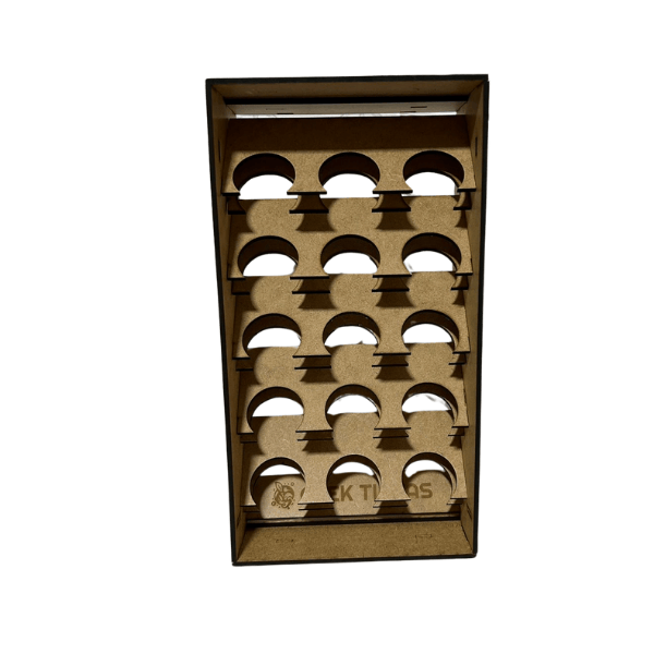 Prateleira Estante para 15 potes de tinta - 34mm/30ml em MDF